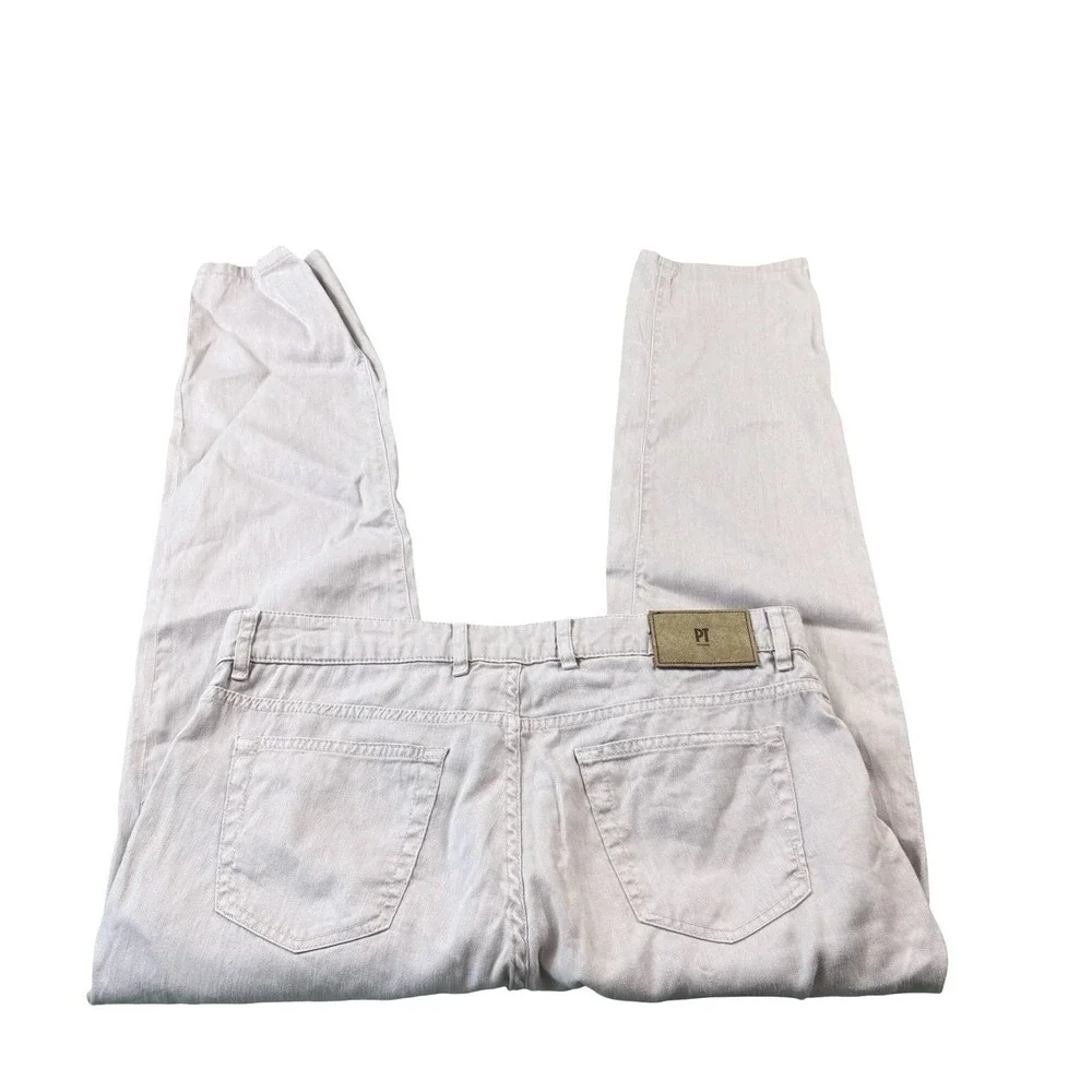 PT Torino Light Pink Linen Cotton Blend Mens 5 Pocket Pant Size 35x29